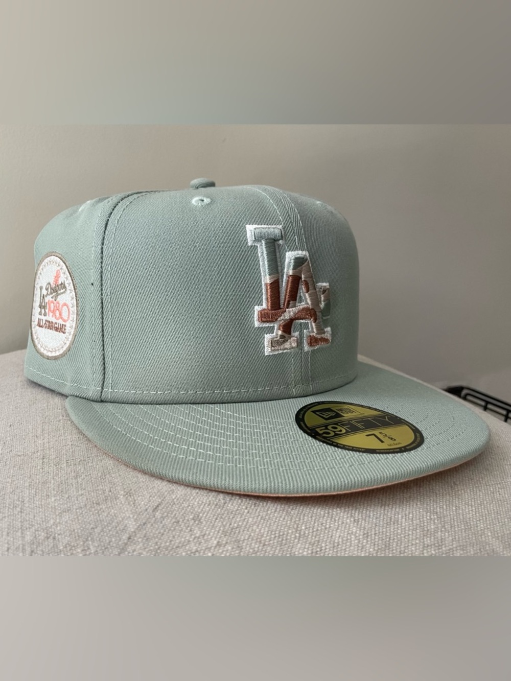 New Era LA Dodgers Green, Camo & Tan Fitted Cap